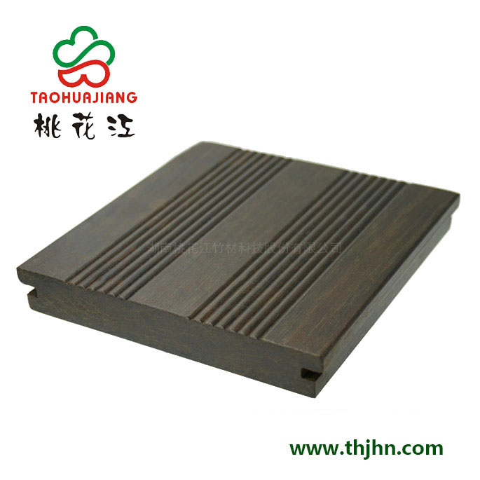 高炭防腐戶(hù)外竹木地板 雙排波浪 深炭色